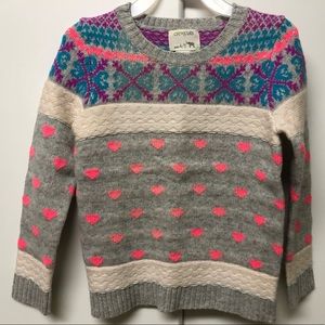 NWT Jcrew girl fair isle sweater, size 4/5.
